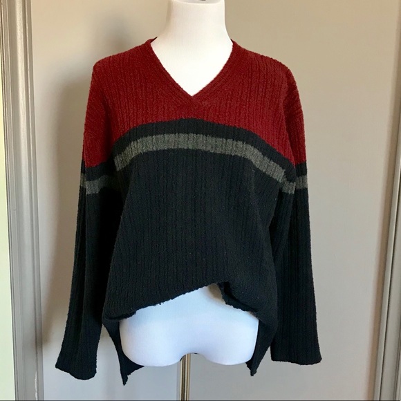 Tristan & Iseut Colour Block Merino Sweater - Picture 2 of 3